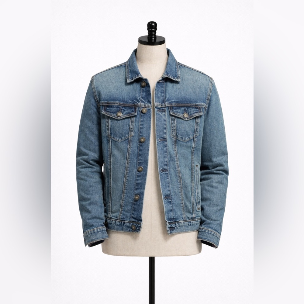 Goodfellow & Co – Classic Blue Wash Denim Trucker Jacket – Sz. S